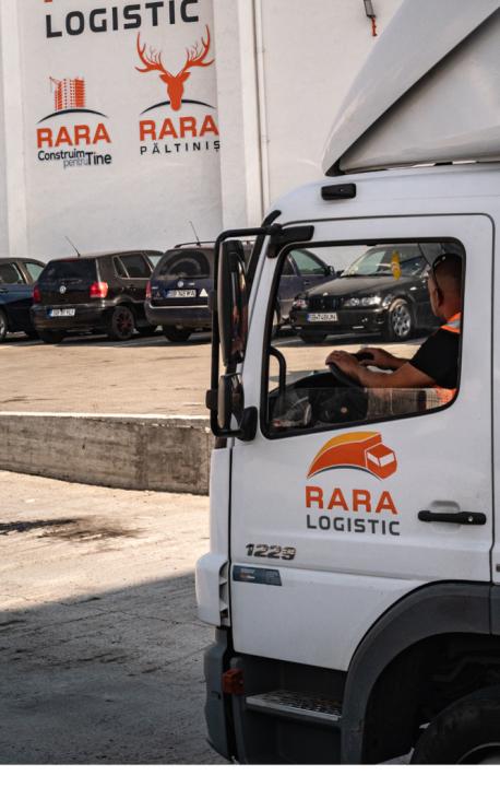 RARA Logistic Sibiu Sura Mica depozit curte camion