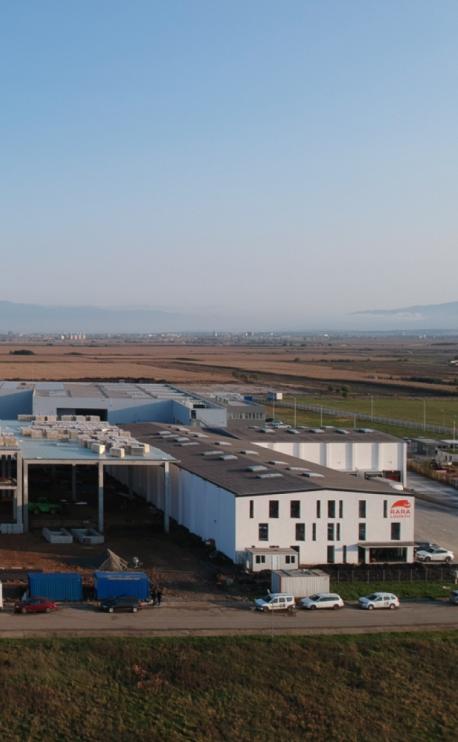 vedere de perspectiva santier depozit RARA Logistic Sura Mica Sibiu