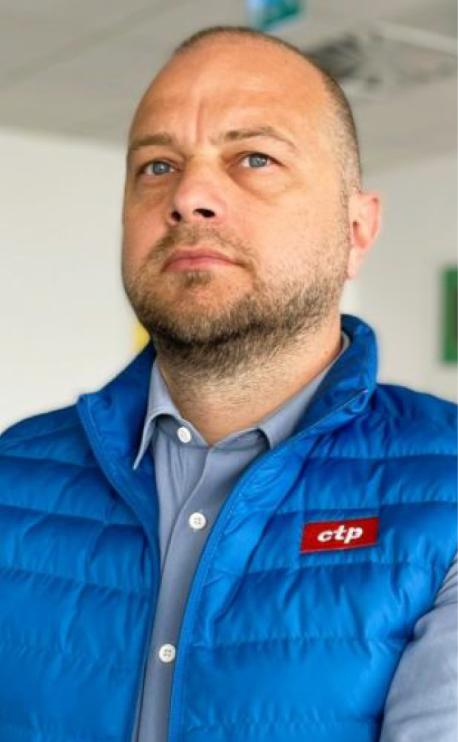Bogdan Patranca director property ESG & energy al firmei CTP partener RARA Logistic pentru transport 100% electric